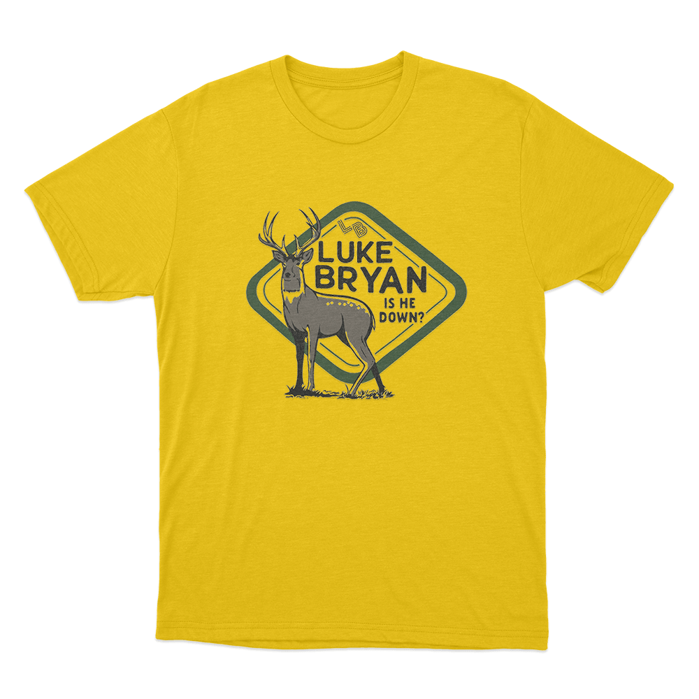 Buck Unisex T Shirt Yellow Buck Unisex T Shirt Yellow