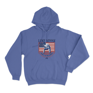 Heres To The Farmer Unisex Hoodie Blue