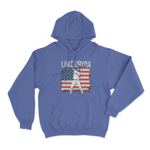 Word OnThe Street Flag Unisex Hoodie Blue