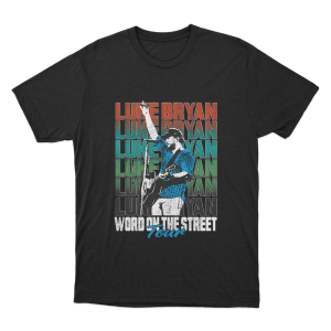 Word OnThe Street Tour Unisex T Shirt Black